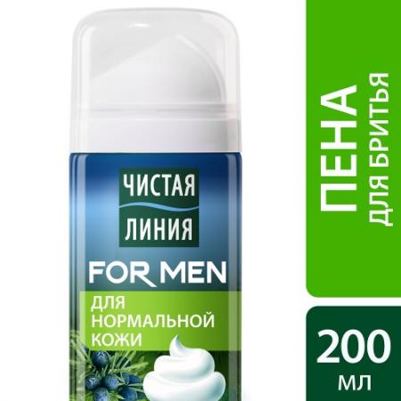 

ЧИСТАЯ ЛИНИЯ Пена для бритья для нормальной кожи для мужчин 200мл