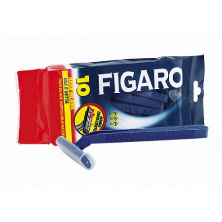 

FIGARO Станки для бритья с двойным лезвием и смягчающей полоской 10 шт. в уп.