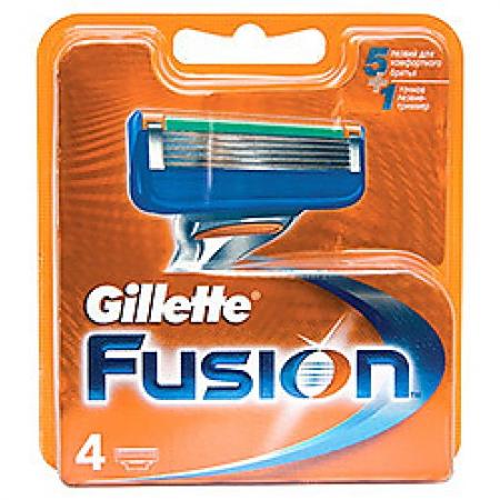 

GILLETTE Fusion Сменные кассеты 4шт