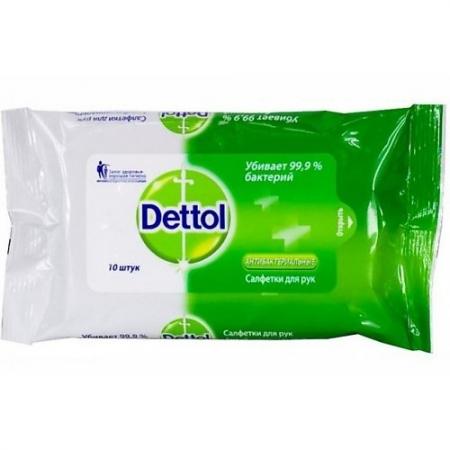 

Салфетки влажные Dettol 8132476 10 шт влажная
