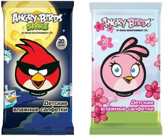 

Салфетки влажные Angry birds Детсткие 20 шт не содержит спирта в ассортименте