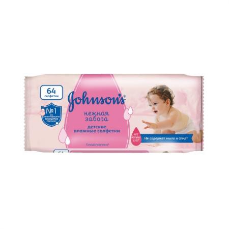

Johnsons baby салфетки Нежная забота 64шт