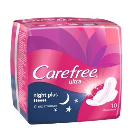 

Carefree Прокладки Ultra Night Plus 10 шт.