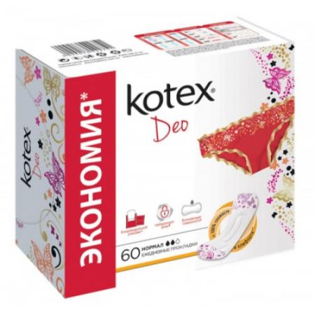 

Kotex Прокладки ежедневные Нормал Део 50шт 10шт