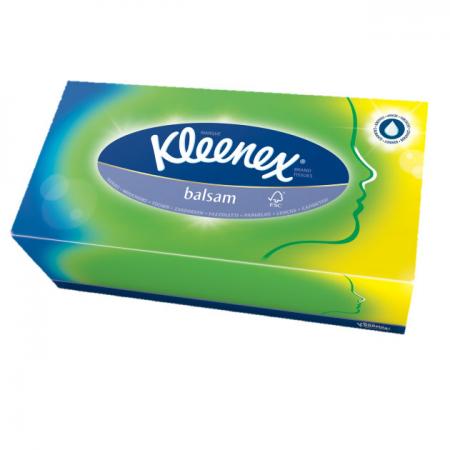 

Салфетки Kleenex Balsam 80 шт гипоаллергенные 3-ех слойная 3396160