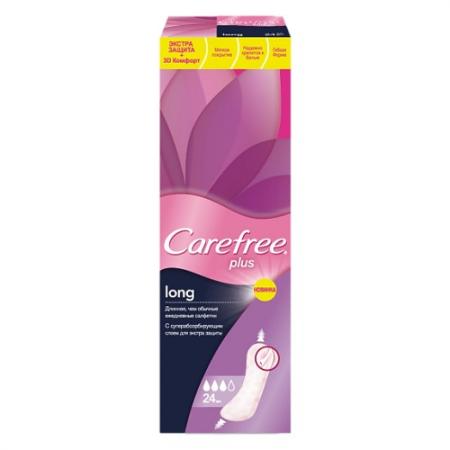 

Салфетки Carefree plus Long 24 шт без отдушки 47109/80774