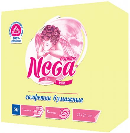 

Салфетки бумажные Nega 50 шт нетканные без отдушки