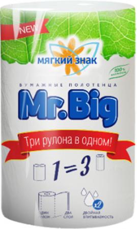 

Полотенца бумажные Мягкий Знак Mr.Big 1 шт без отдушки 2-ух слойная