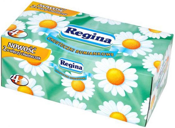 

Салфетки бумажные Regina Ромашка 120 шт 4-ех слойная ароматизированная