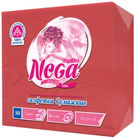 

Салфетки бумажные Nega 50 шт нетканные без отдушки