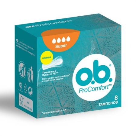

o.b. Тампоны ProComfort супер 8шт