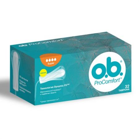 

o.b. Тампоны ProComfort Super 32шт