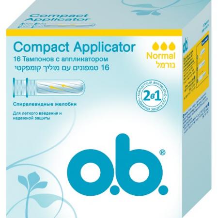 

o.b. Тампоны Compact Applicator нормал 16шт