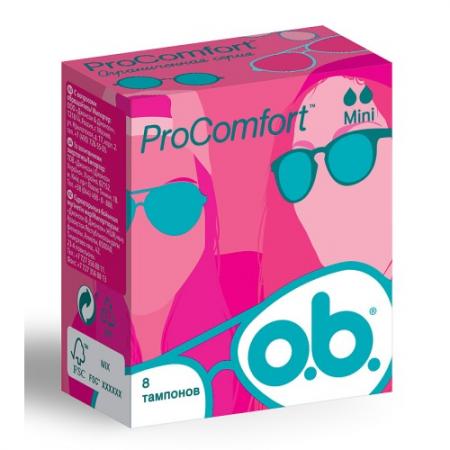 

o.b. Тампоны ProComfort мини 8шт