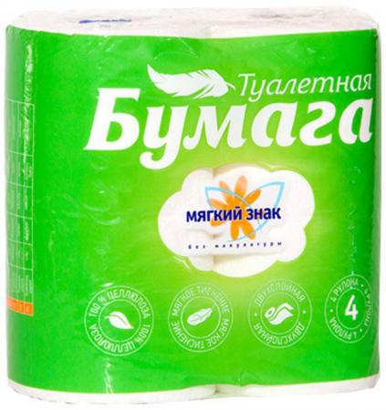 

Бумага туалетная Мягкий Знак Буквы 4 шт 2-ух слойная без отдушки