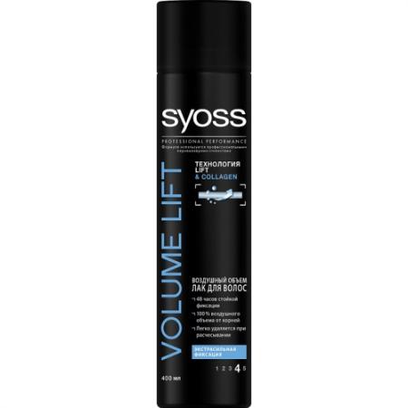 

SYOSS Лак для волос Volume LIFT Объем Экстрасильная фиксация 400мл