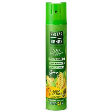 

ЧИСТАЯ ЛИНИЯ Лак для укладки волос Объем от корней 200мл