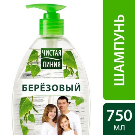

ЧИСТАЯ ЛИНИЯ Шампунь для всей семьи Березовый 400мл