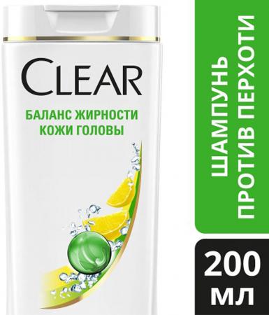 

Шампунь Clear Баланс жирности кожи головы 200 мл