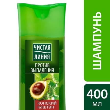 

Шампунь Чистая линия Против выпадения Конский каштан 400 мл