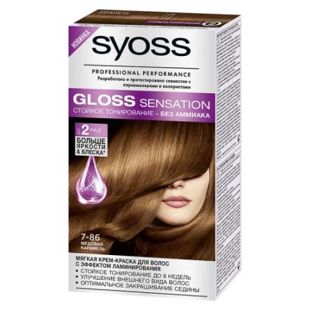 

SYOSS Gloss Sensation Краска для волос 7-86 Медовая карамель 115 мл