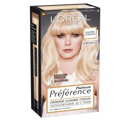 

LOREAL PREFERENCE Краска для волос тон 6 платина суперблонд осветленный