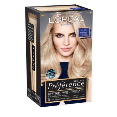 

LOREAL PREFERENCE Краска для волос тон 9.13 Байкал