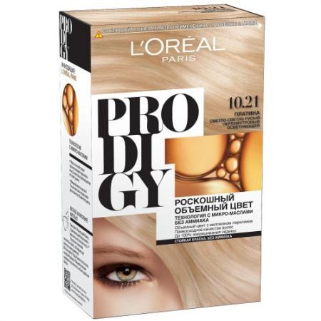 

LOREAL PRODIGY Краска для волос тон 10.21 платина