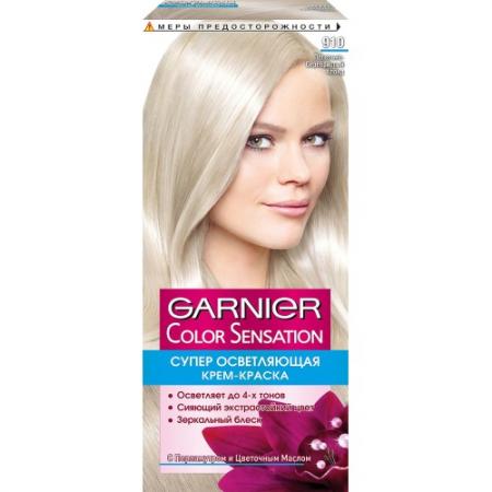 

GARNIER Краска для волос Color Sensation 910 Пепельно-платиновый блонд