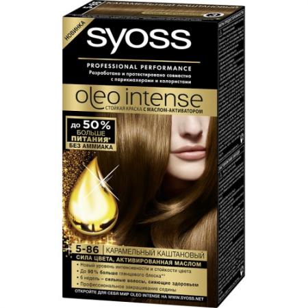 

SYOSS Oleo Intense Краска для волос 5-86 Карамельный каштановый 50мл