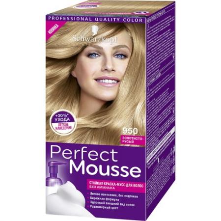 

PERFECT MOUSSE Краска для волос 950 Золотисто-Русый