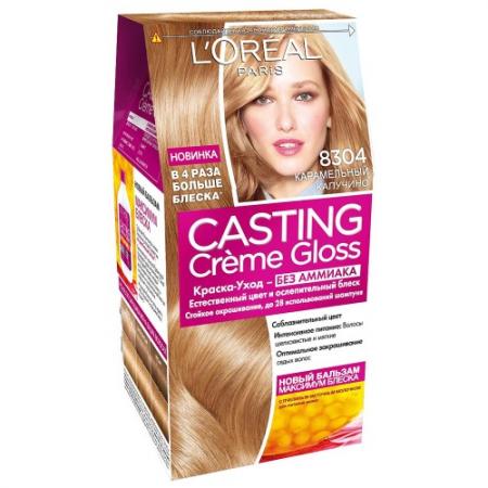 

LOREAL CASTING CREME GLOSS Крем-Краска для волос тон 8304 карамельный капучино
