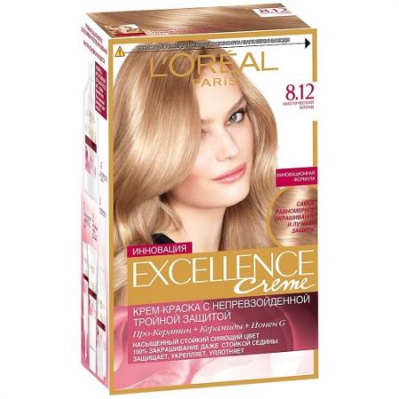 

LOREAL EXCELLENCE Краска для волос тон 8.12 мистический блонд