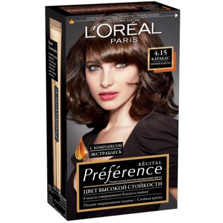 

LOREAL PREFERENCE Краска для волос тон 4.15 каракас темно-каштановый