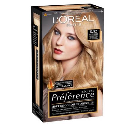 

LOREAL PREFERENCE Краска для волос тон 8.32 берлин