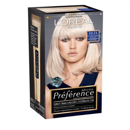 

LOREAL PREFERENCE Краска для волос тон 10.21 стокгольм