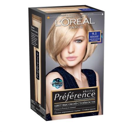 

LOREAL PREFERENCE Краска для волос тон 9.1 викинг
