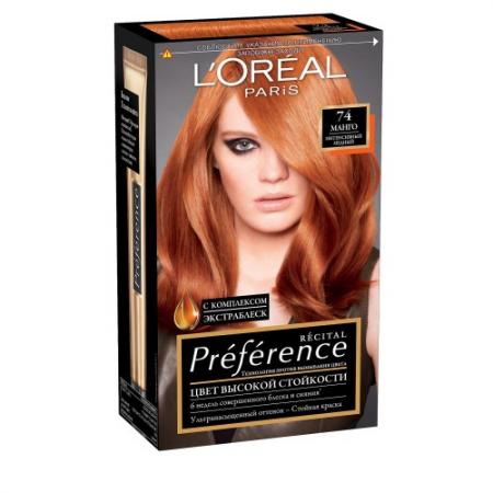 

LOREAL PREFERANCE Краска для волос 74 манго 40мл
