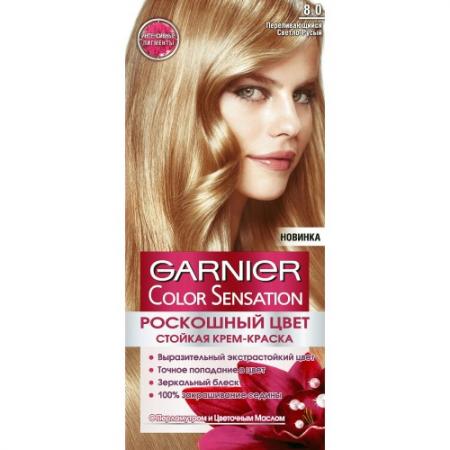 

GARNIER Краска для волос COLOR SENSATION 8.0 Переливающий Светло-Русый