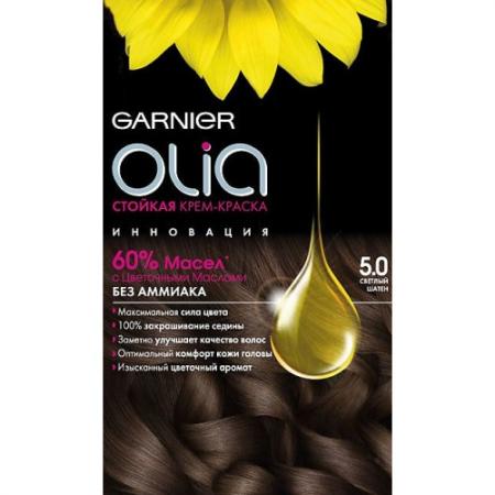 

GARNIER Краска для волос OLIA 5.0 Светлый шатен