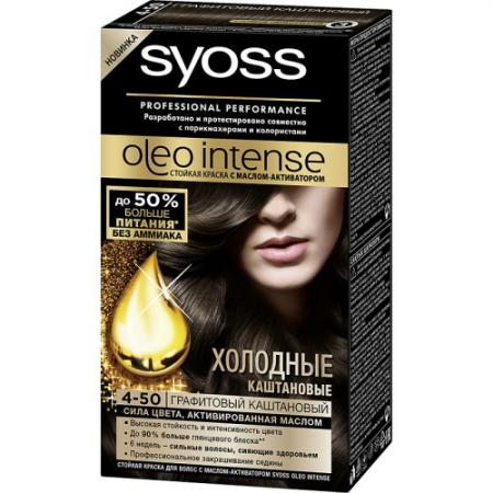 

Syoss Oleo Intense Краска для волос 4-50 Графитовый каштановый 115 мл