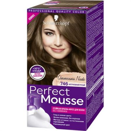 

PERFECT MOUSSE Краска для волос 746 Натуральный Русый 92,5 мл