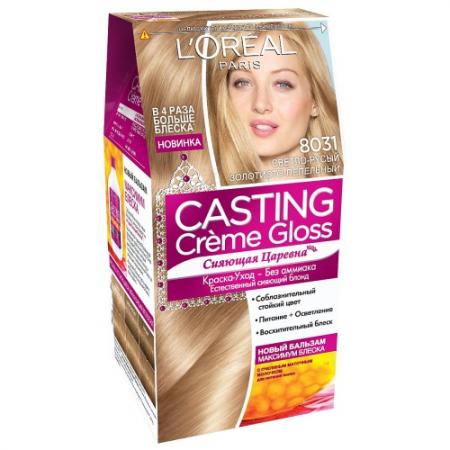 

LOREAL CASTING CREME GLOSS Крем-Краска для волос тон 8031 Cветло-русый золотисто-пепельный