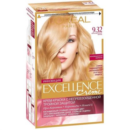 

LOREAL EXCELLENCE краска для волос тон 9.32 Сенсационный блонд