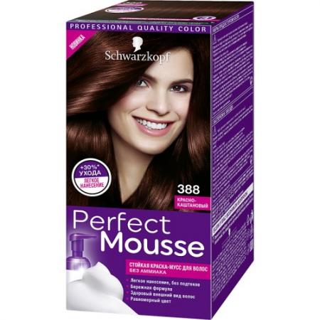 

PERFECT MOUSSE Краска для волос 388 Красно-Каштановый