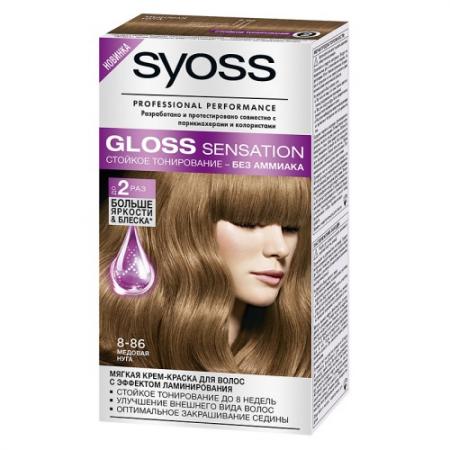 

SYOSS Gloss Sensation Краска для волос 8-86 Медовая нуга 115 мл