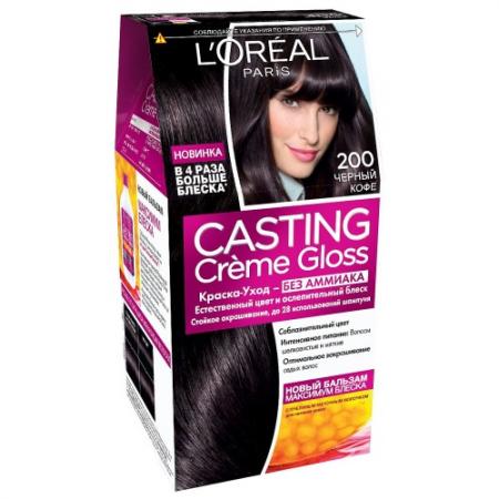 

LOREAL CASTING CREME GLOSS Крем-краска для волос тон 200 черный кофе