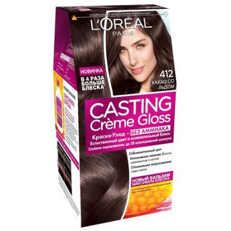

LOREAL CASTING CREME GLOSS Крем-краска для волос тон 412 какао со льдом