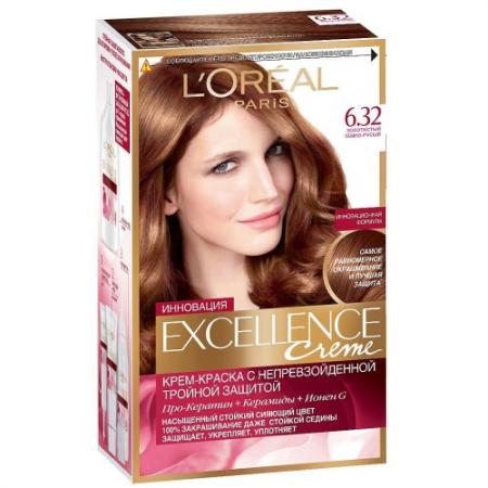 

LOREAL EXCELLENCE Краска для волос тон 6.32 Золотистый темно-русый