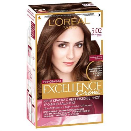 

LOREAL EXCELLENCE Краска для волос тон 5.02 Обольстительный каштан